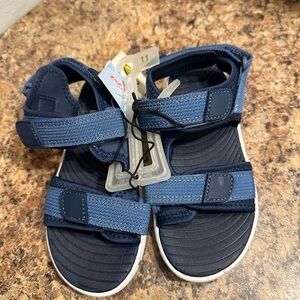 Kids Blue Sandals cat &jack size 11 boys